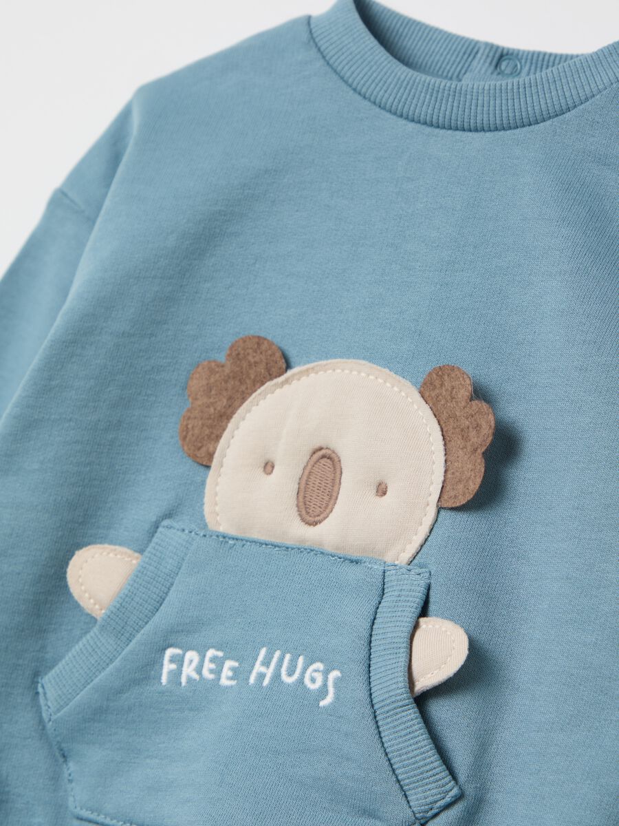 Cotton jogging set with koala application_2