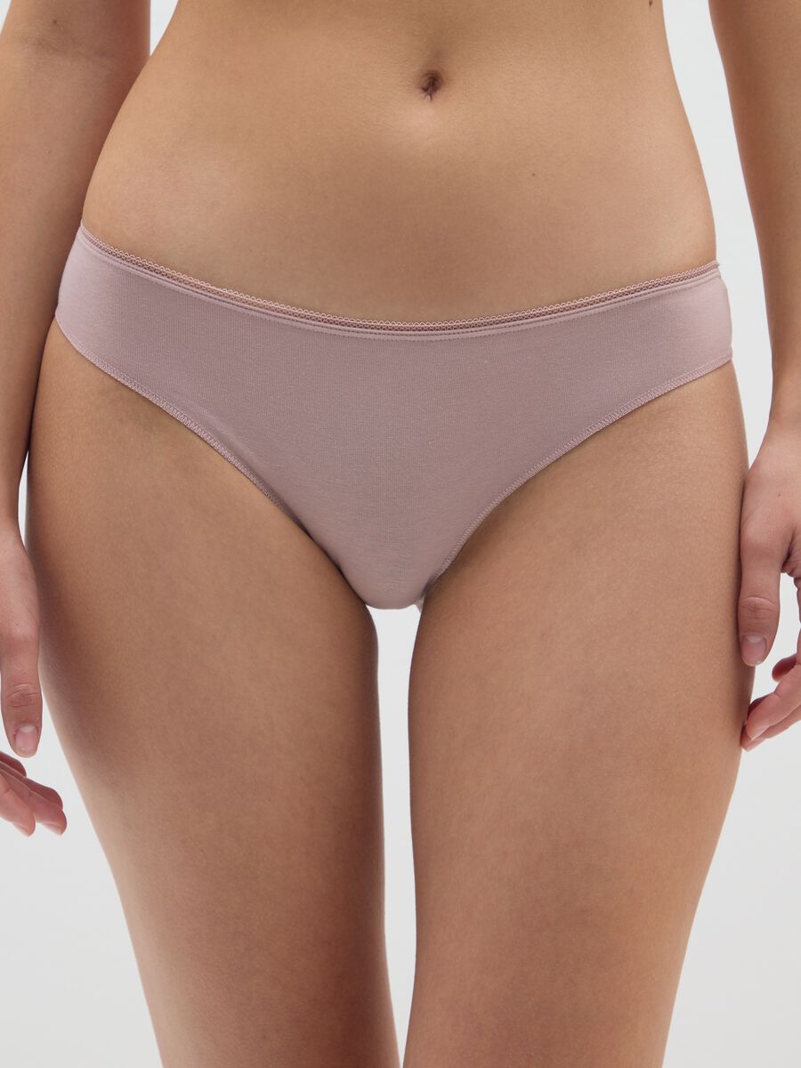 Tripack mutande a brasiliana in cotone multicolor regular fit_1