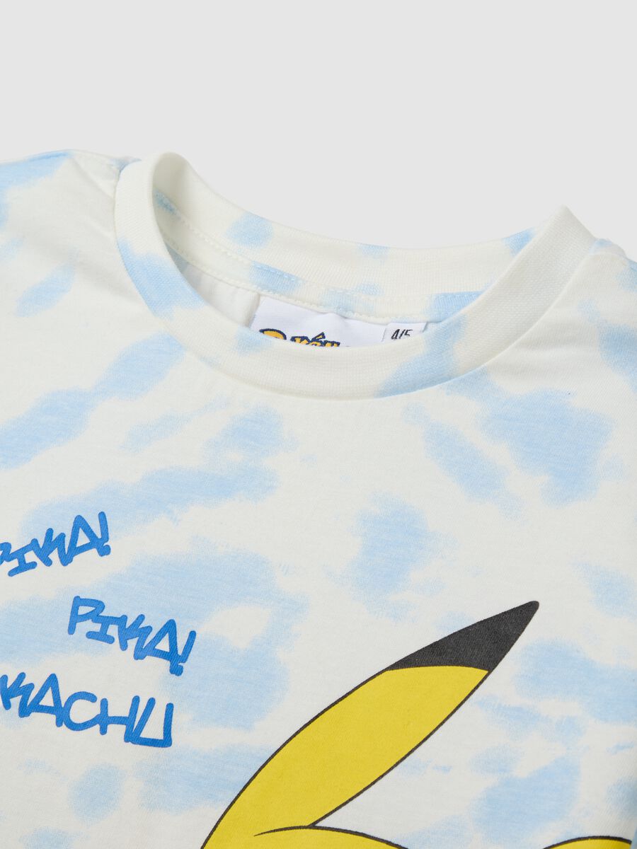 Children's set in pure multicolour cotton regular fit with Pokémon print_3
