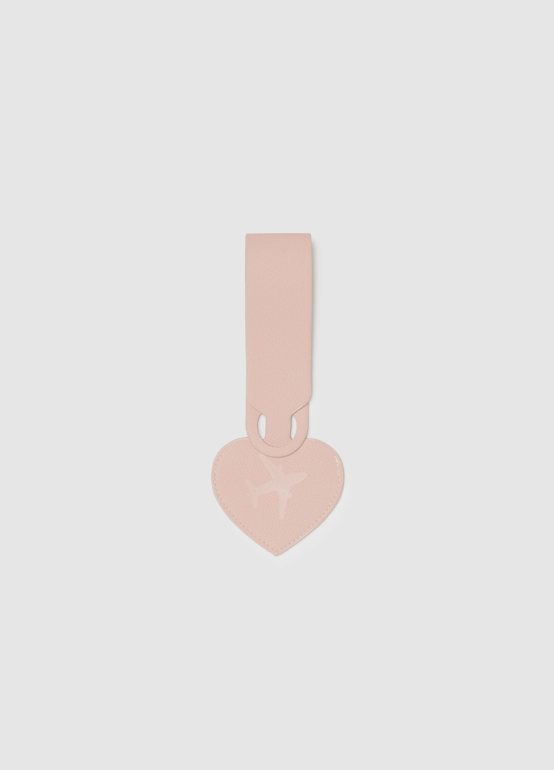 Pink PVC luggage tag