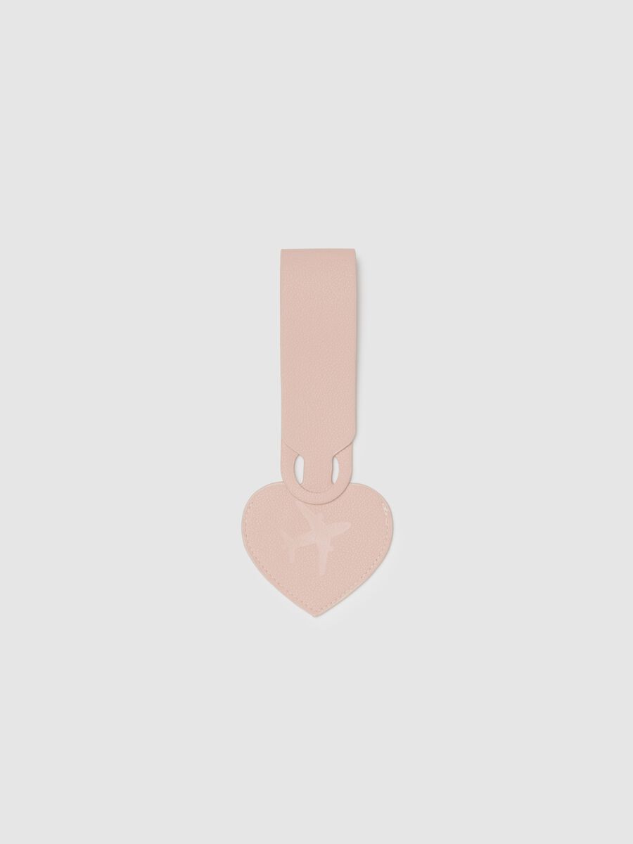 Pink PVC luggage tag_0