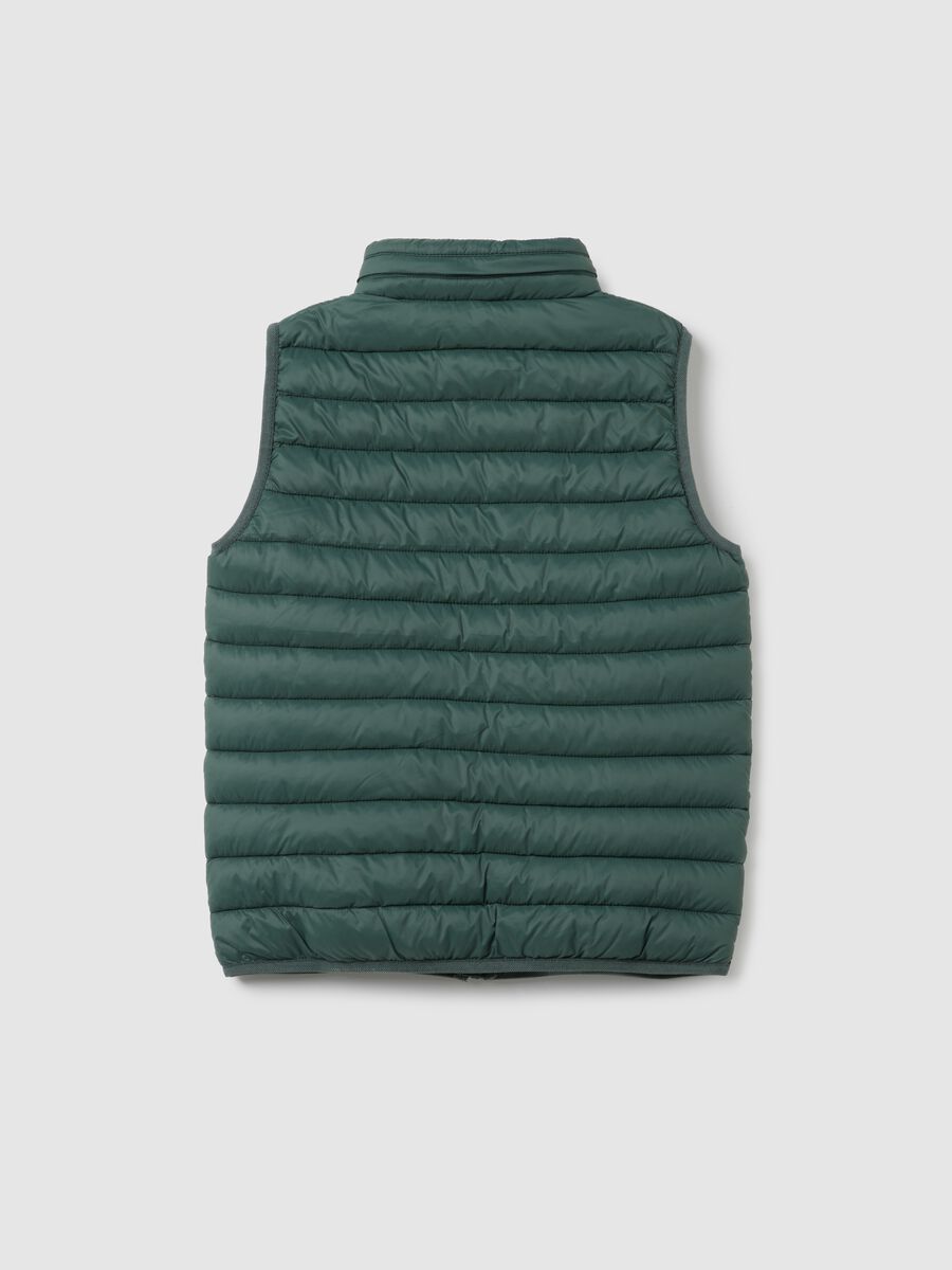 Regular fit waterproof green boy's vest_4