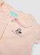 Pink pure-cotton baby girl bodysuit with collar and Minnie embroidery_2