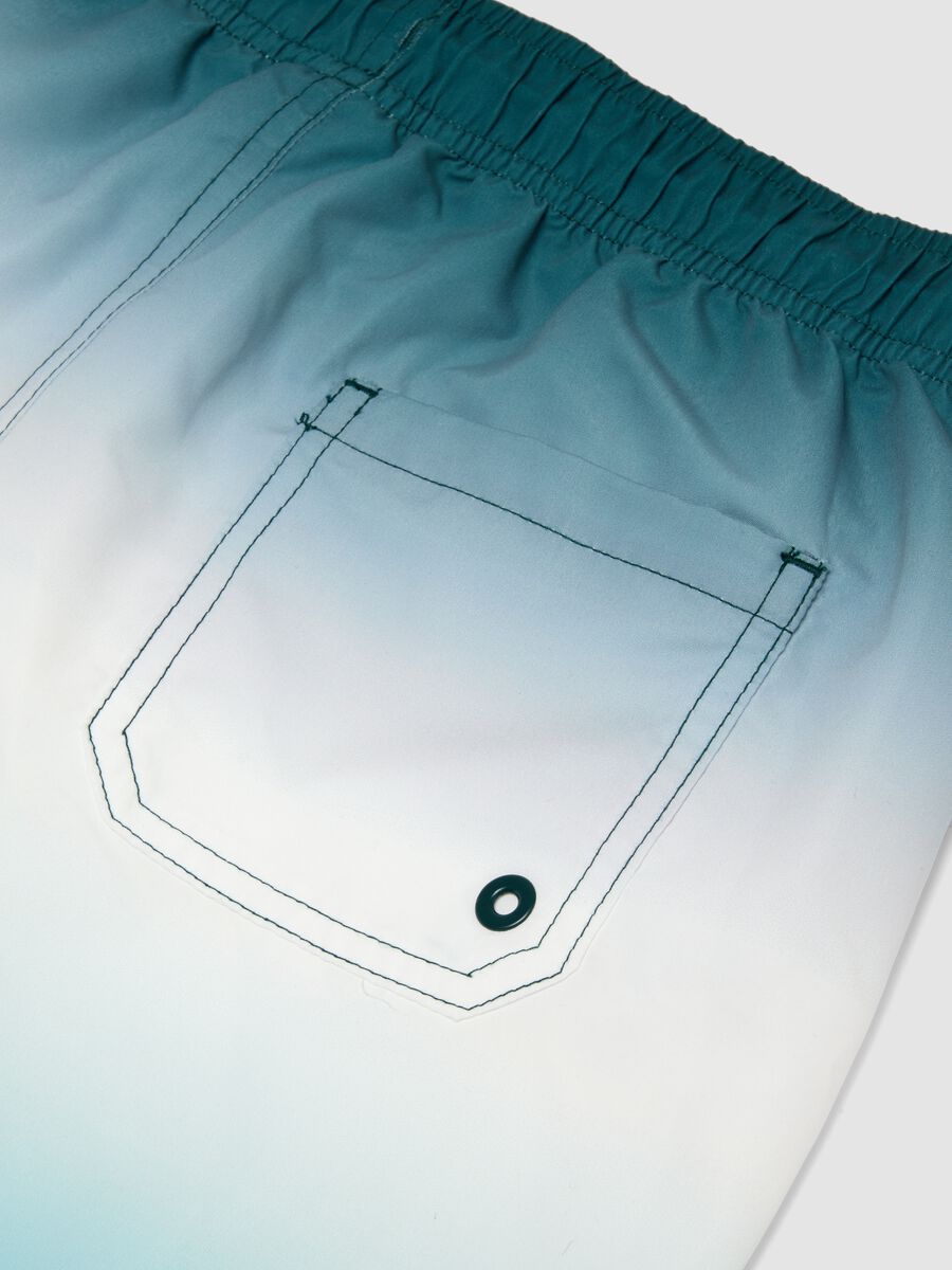 Boys&rsquo; blue ombr&eacute; swim shorts with drawstring_3
