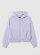 Girls' purple pure cotton regular fit hoodie_3