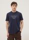 Blue short-sleeve pure cotton regular-fit T-shirt_2