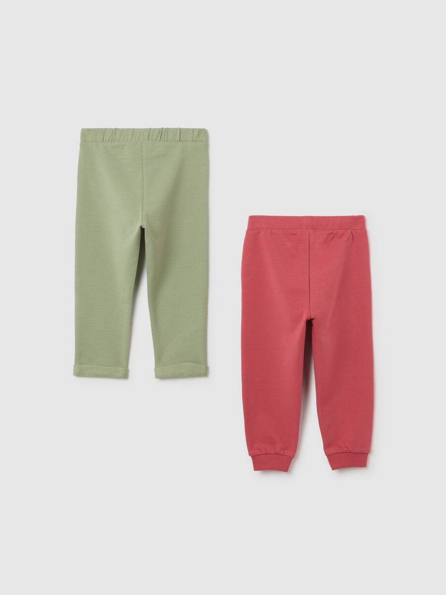 Pink Stretch Trousers for Girls_1