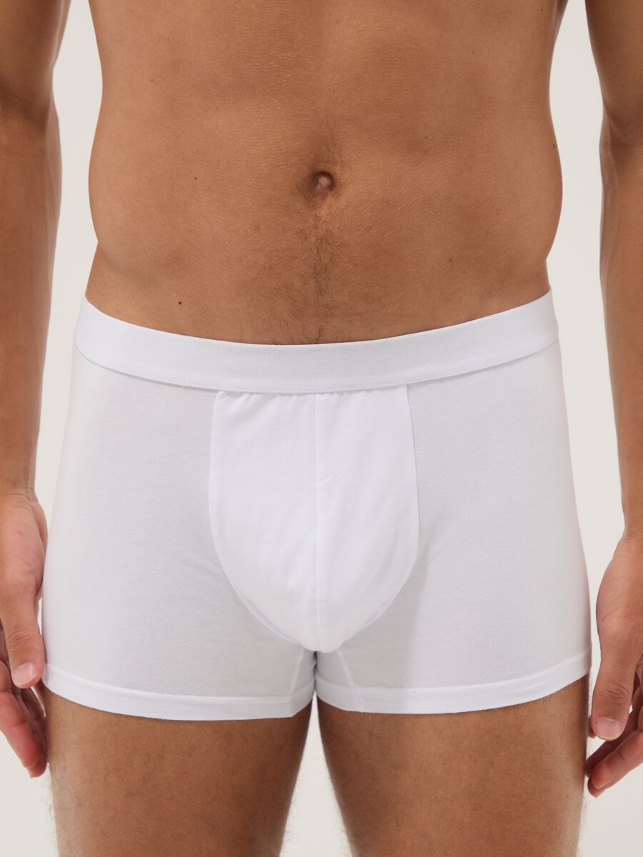 Three-pack of white organic cotton boxer shorts_1