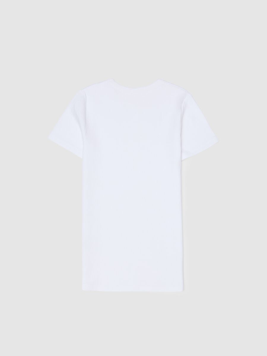 White cotton t-shirt for children_1
