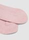 Pink ribbed socks in wool, viscose and stretch cashmere blend_1