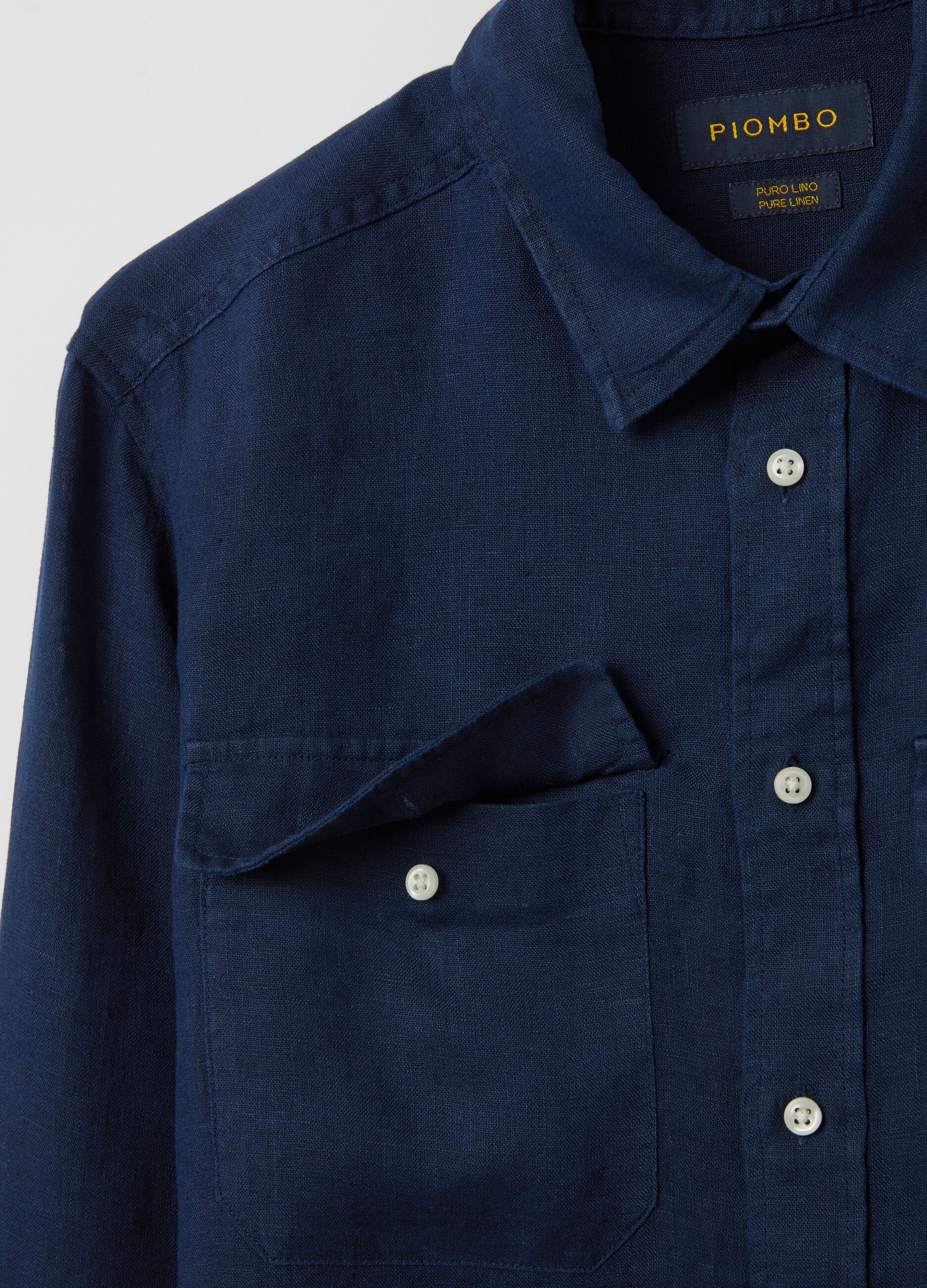 Regular-fit shirt in linen