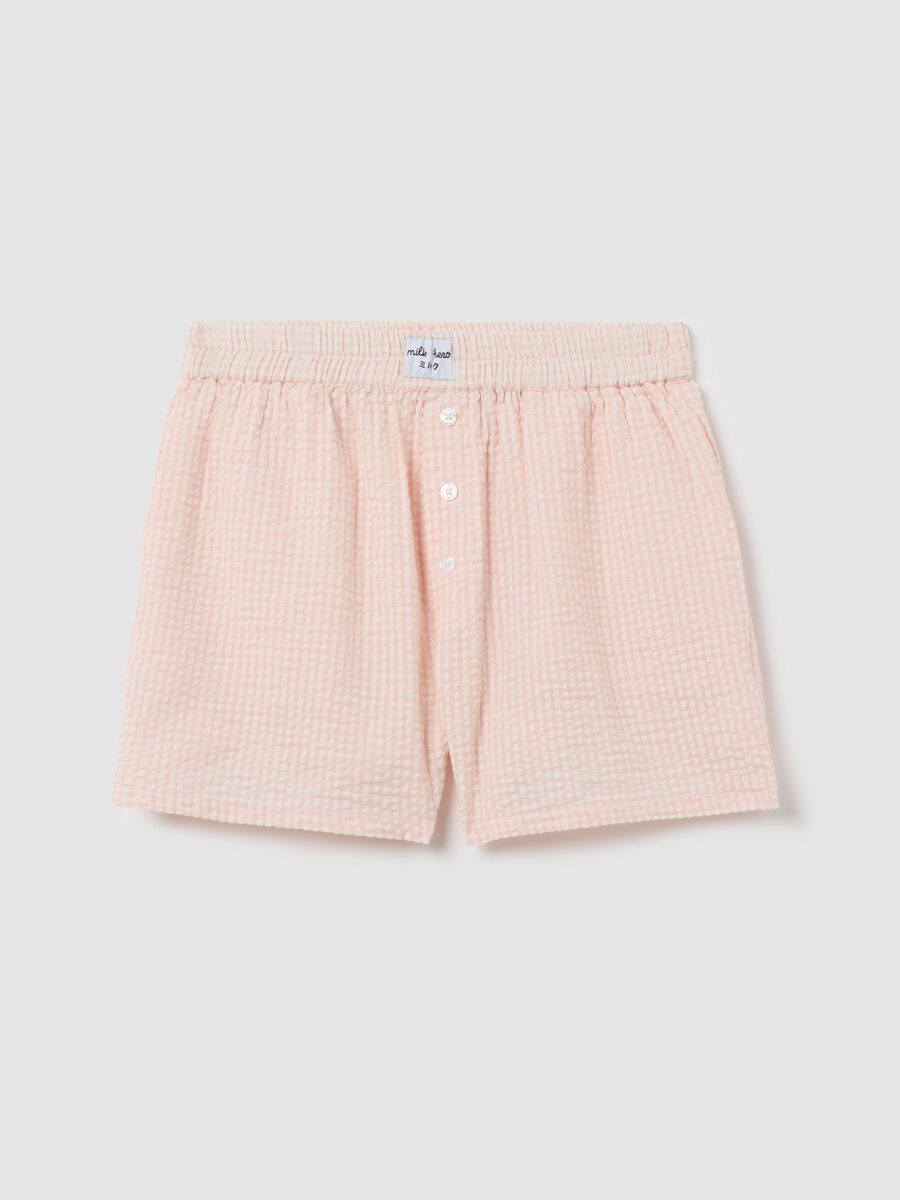 Boxer shorts in patterned seersucker_0