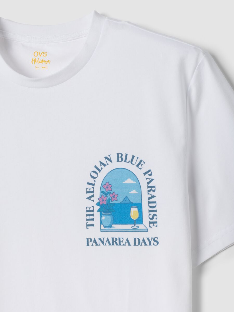 White short-sleeve pure cotton regular-fit T-shirt_5