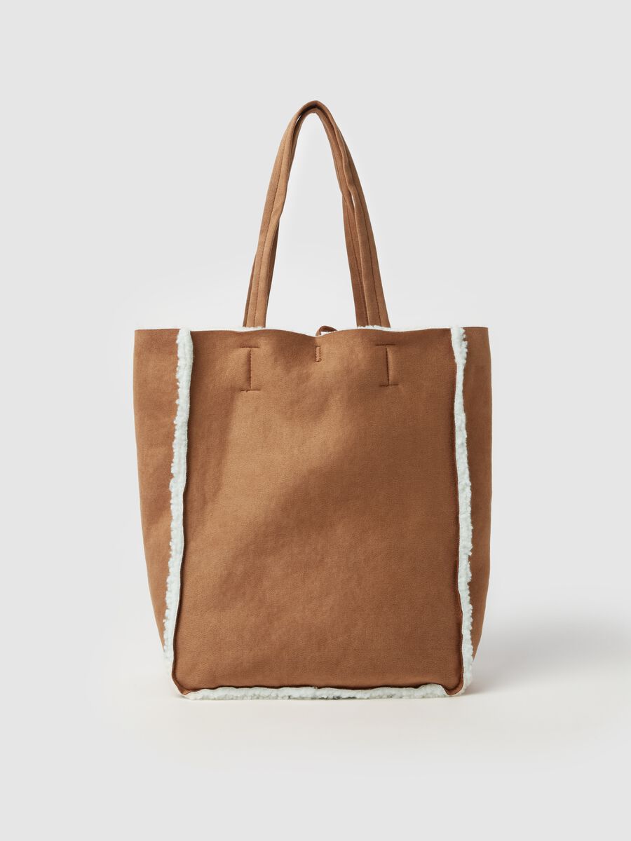 Tote bag with sherpa lining_0