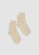 2-pack of beige organic stretch cotton socks_0