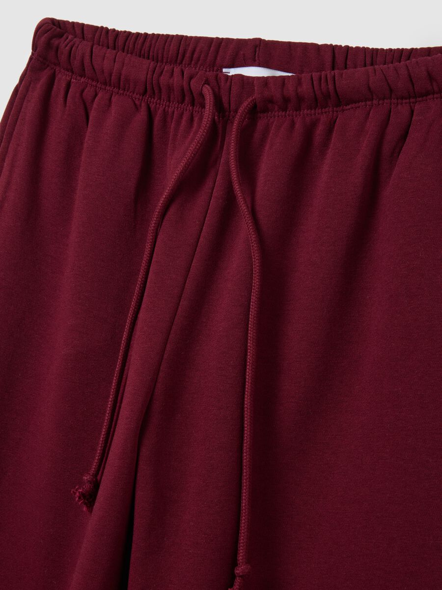 Pantaloni in misto cotone rossi regular fit_5