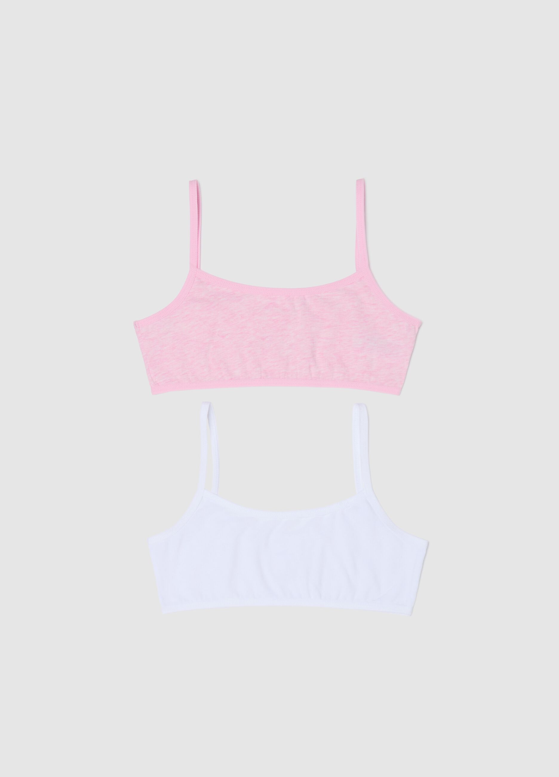 Two-pack under tops in stretch cotton