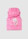 Pink gilet with hood and unicorn_1