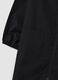 Black girls&rsquo; school apron with zip and white collar, Stitch embroidery_3