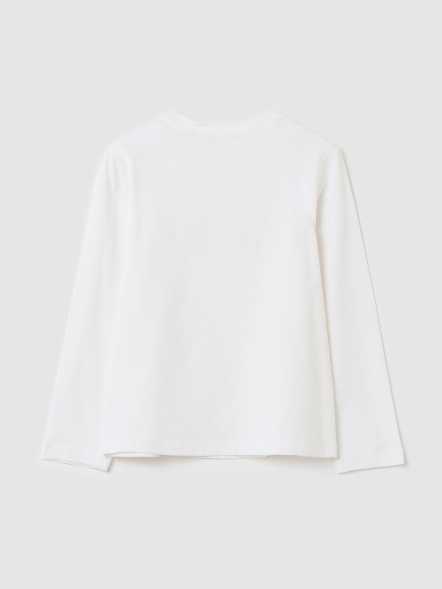 Long-sleeved T-shirt with butterfly application_1