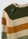 Boys&rsquo; multicolour striped cotton-blend jumper with buttons, regular fit_3