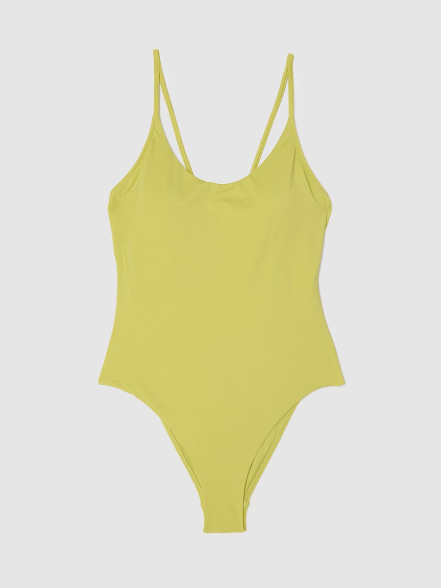 Green one-piece swimsuit_4