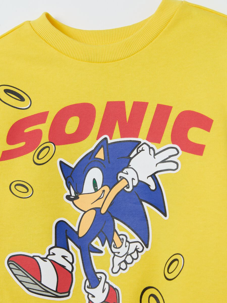 French terry sweatshirt with Sonic print_2