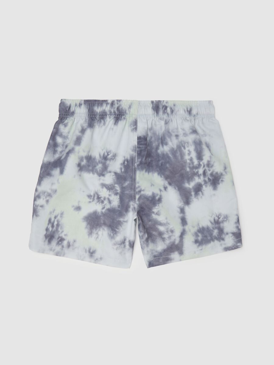 Grey tie-dye swim trunks OVS Kids_1