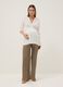 Brown maternity trousers relaxed fit_0