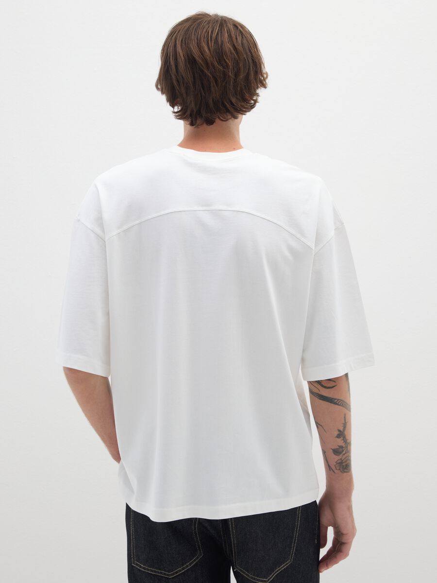 White boxy fit pure cotton T-shirt_2