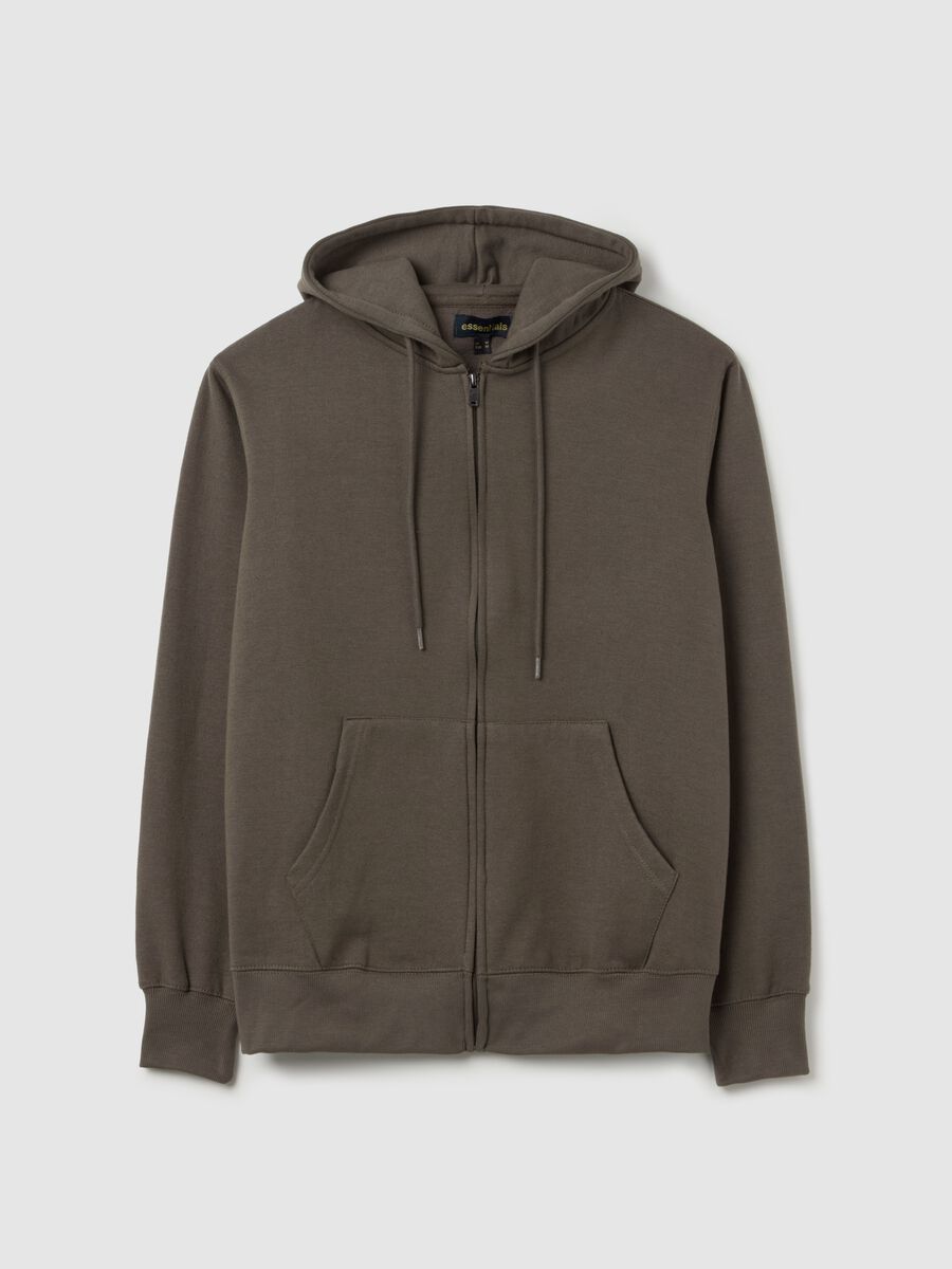 Essential full-zip sweatshirt with hood_4