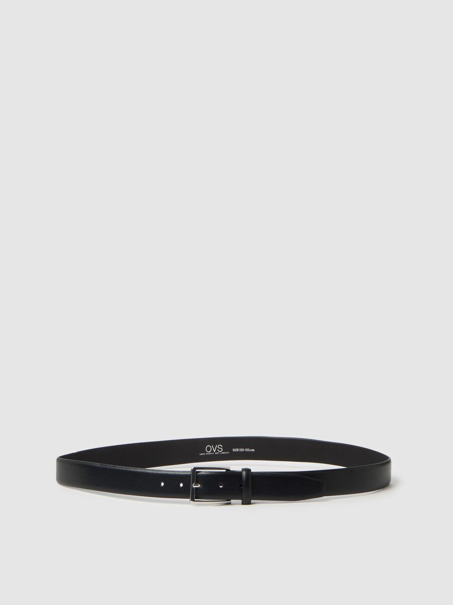 Cintura in vera pelle nera_0