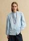 Camicia in puro cotone azzurra regular fit con ricami_4