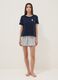 Blue and grey pure cotton short pyjamas with Peanuts print_0