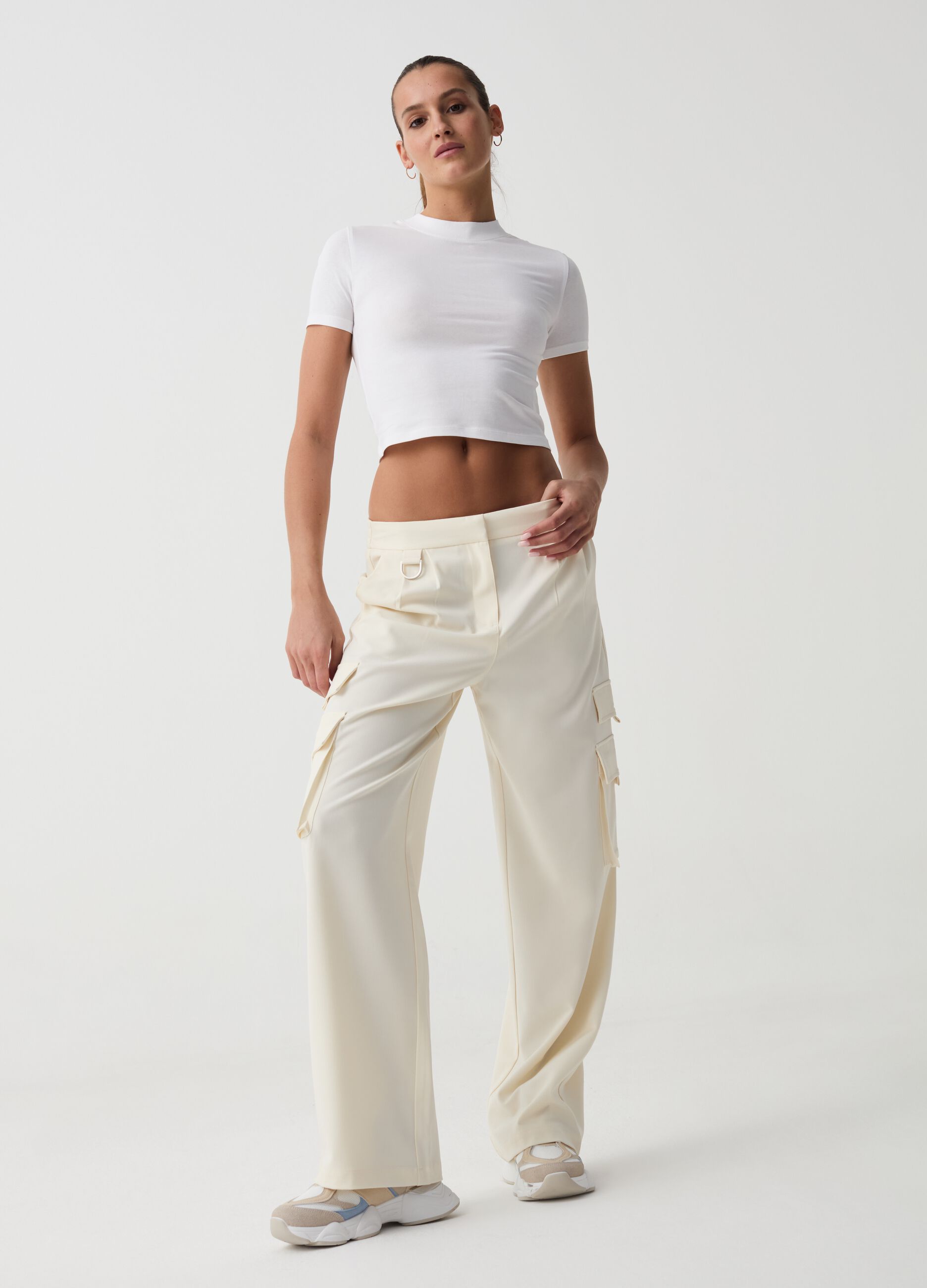 Ovs Pantalone cargo con pinces