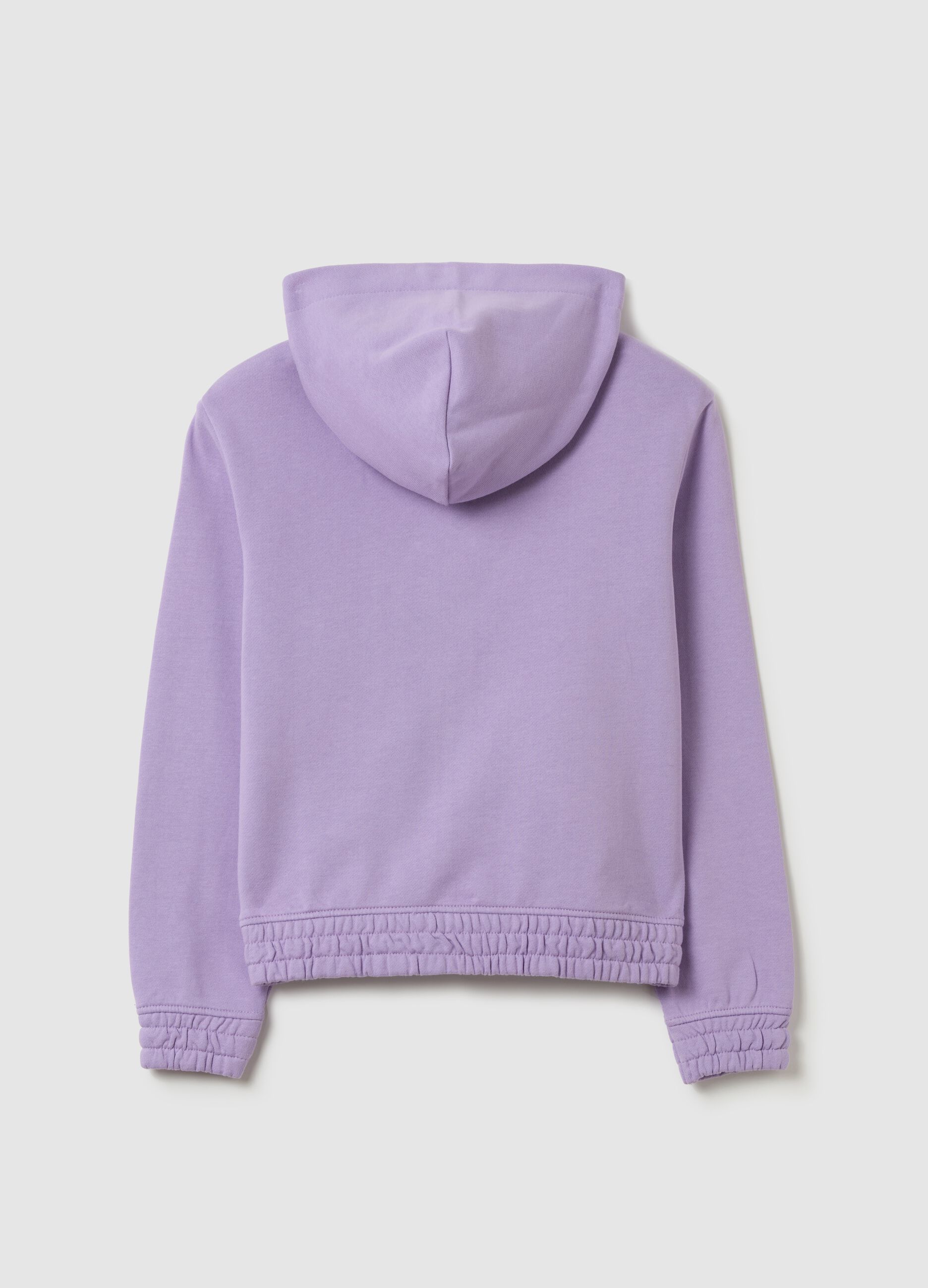Full-zip Essential in French Terry con cappuccio 