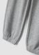 Grey cotton and viscose blend joggers_1