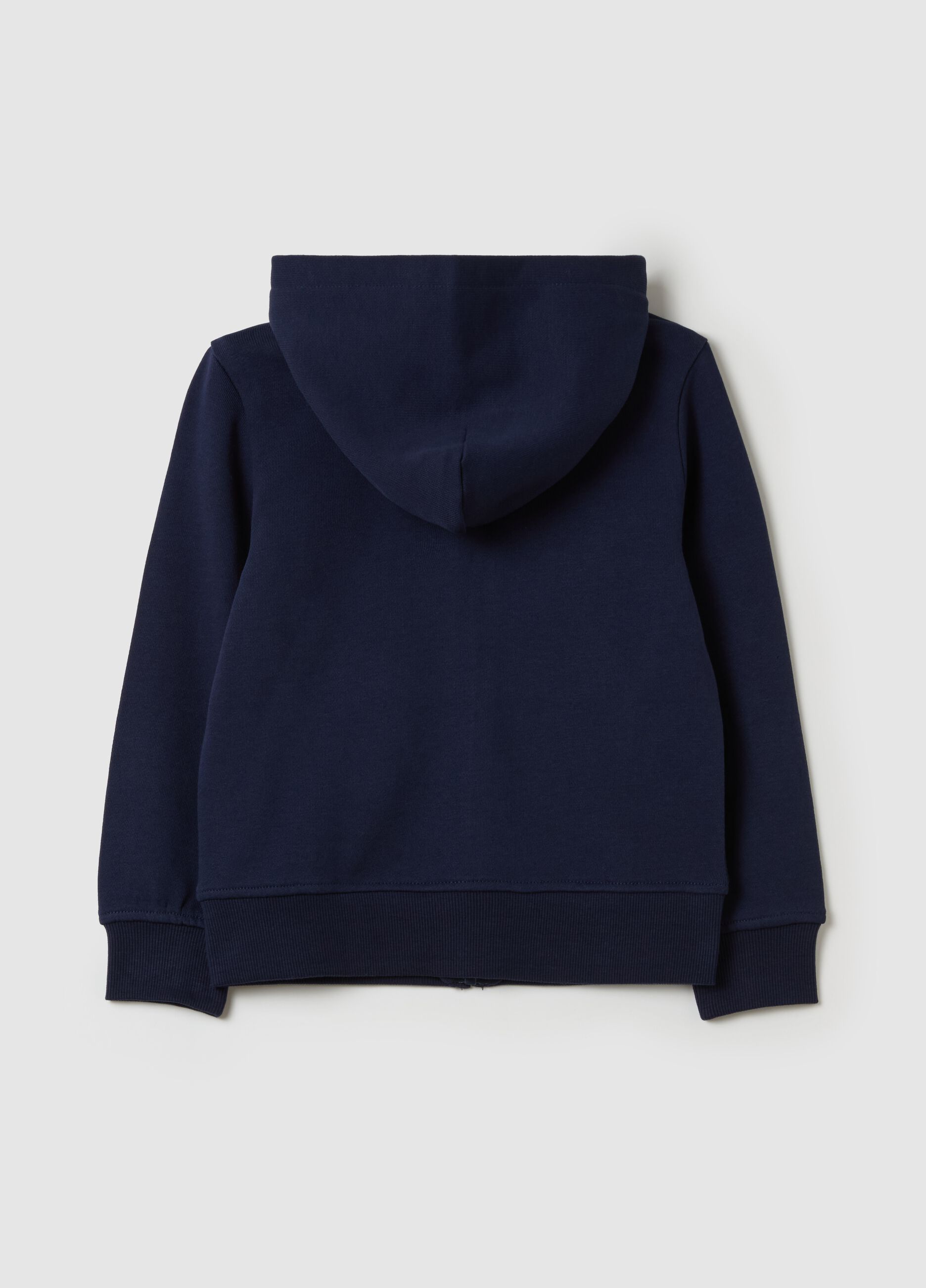 Full-zip in French Terry con cappuccio 