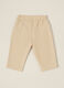 Beige stretchy trousers for newborn_1