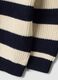 Maglia blu in puro cotone a righe con girocollo per bimbo_3