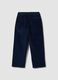 Blue ribbed relaxed-fit joggers in stretch cotton_2