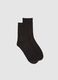 Black Stretch Cotton Socks_0