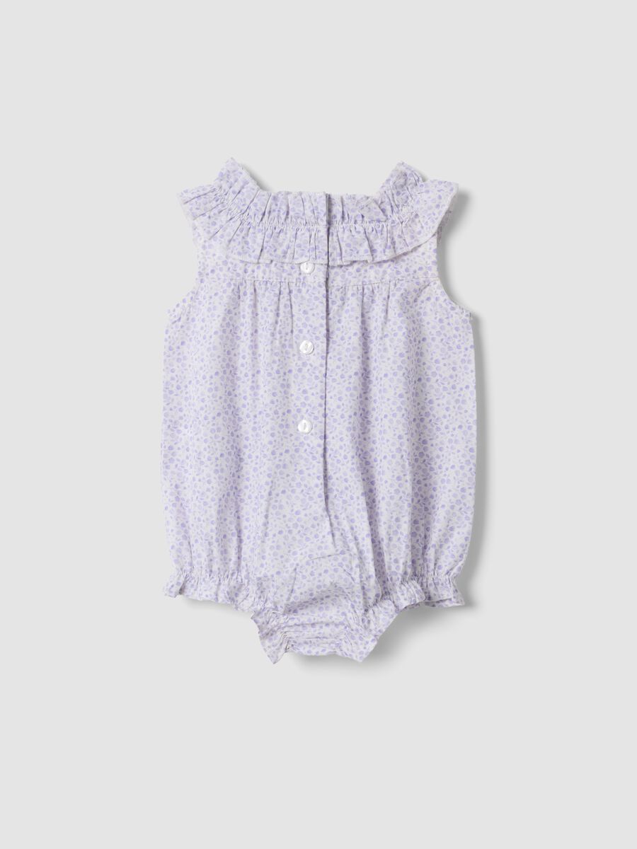 Pagliaccetto viola in puro cotone con collo classico_1