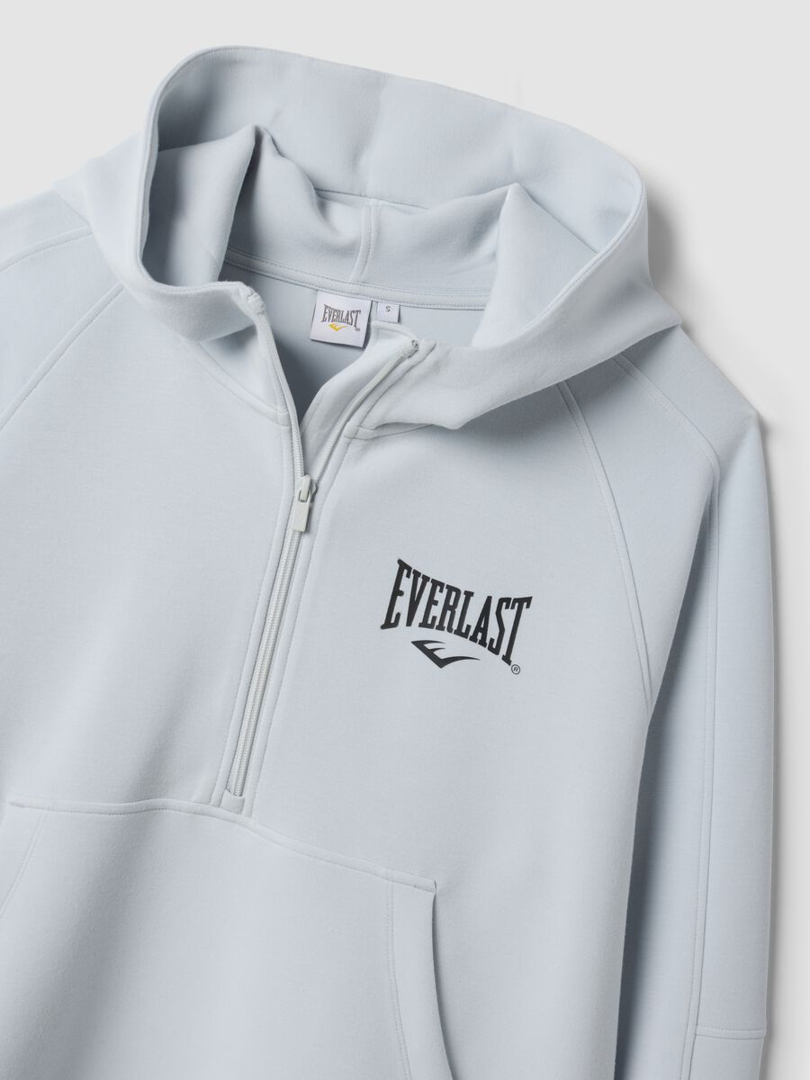 Grey stretch viscose jersey hoodie_5