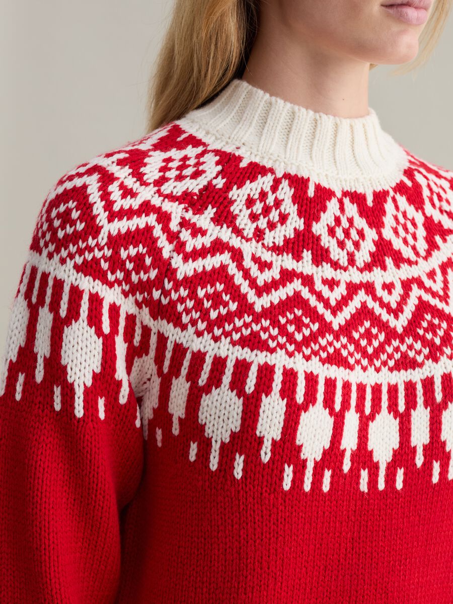 Pullover with mock neck and Norwegian design_2