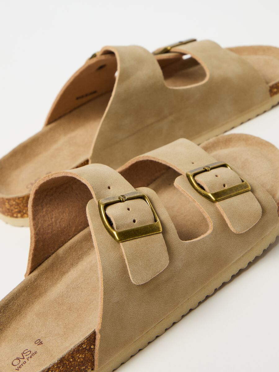 Sandals with double band in suede_2