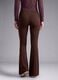 Leggings marroni flare in tessuto elasticizzato traspirante ALTAVIA STUDIO_4