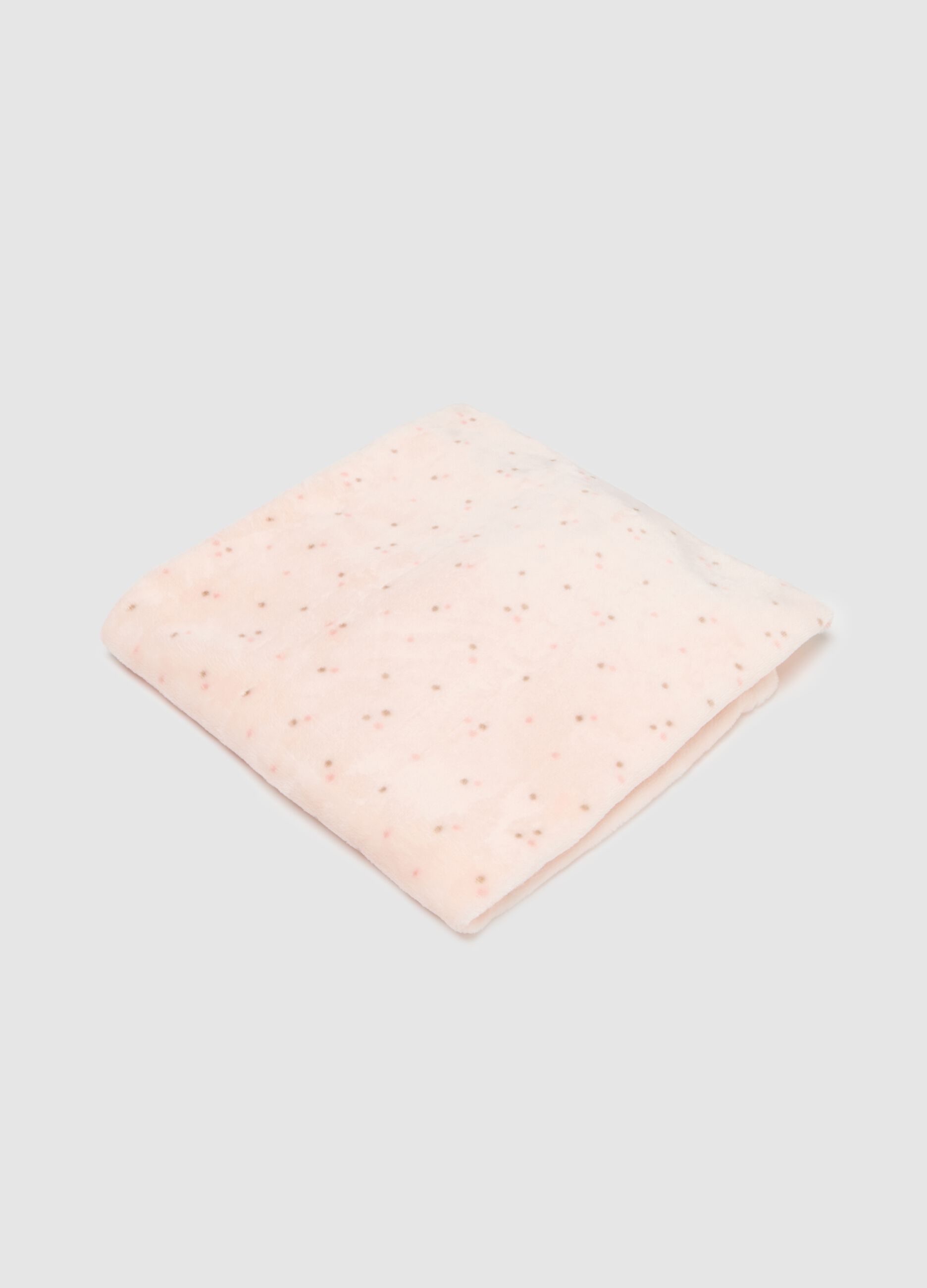 Pink eco-leather crib blanket