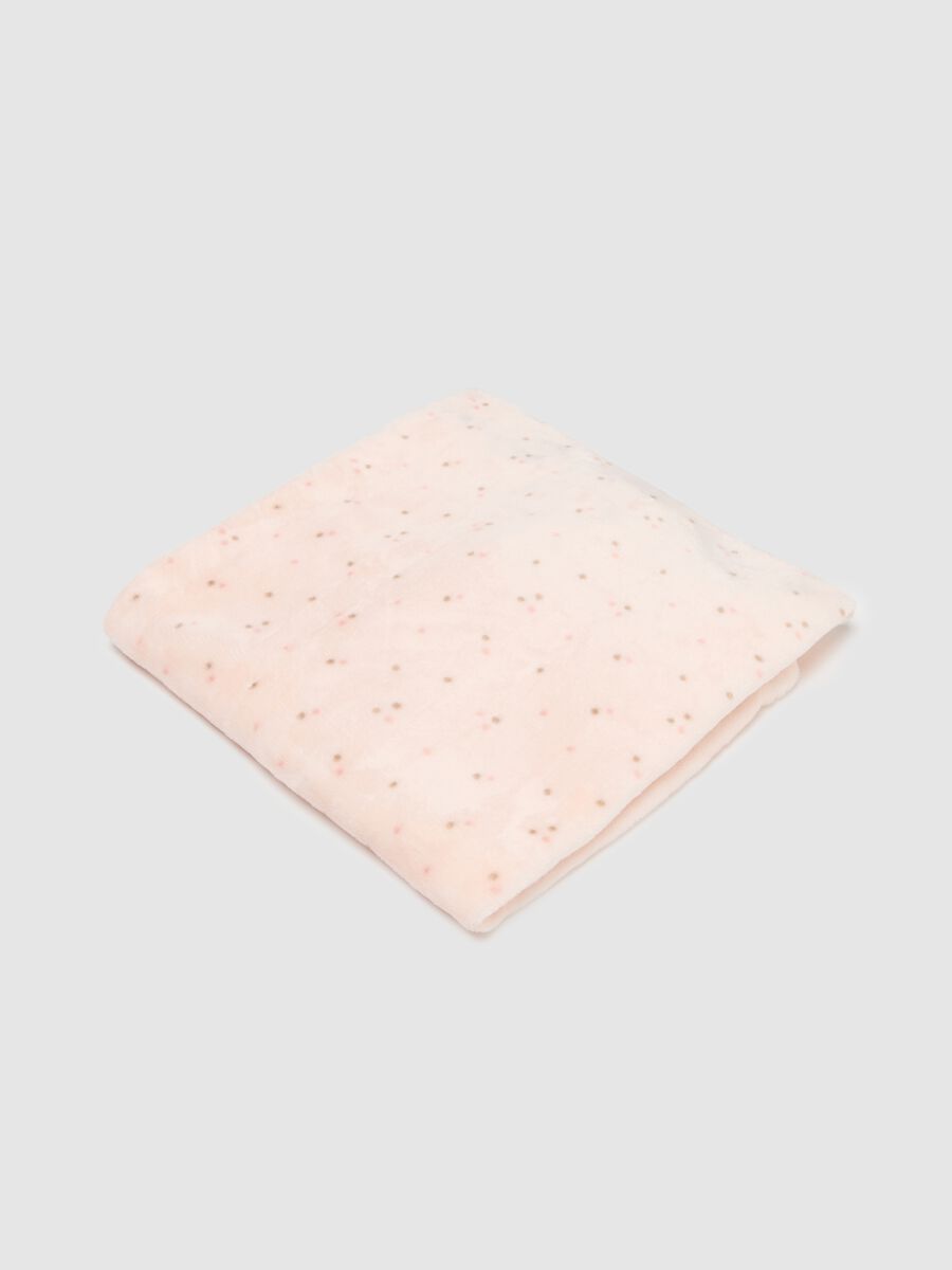 Pink eco-leather crib blanket_0