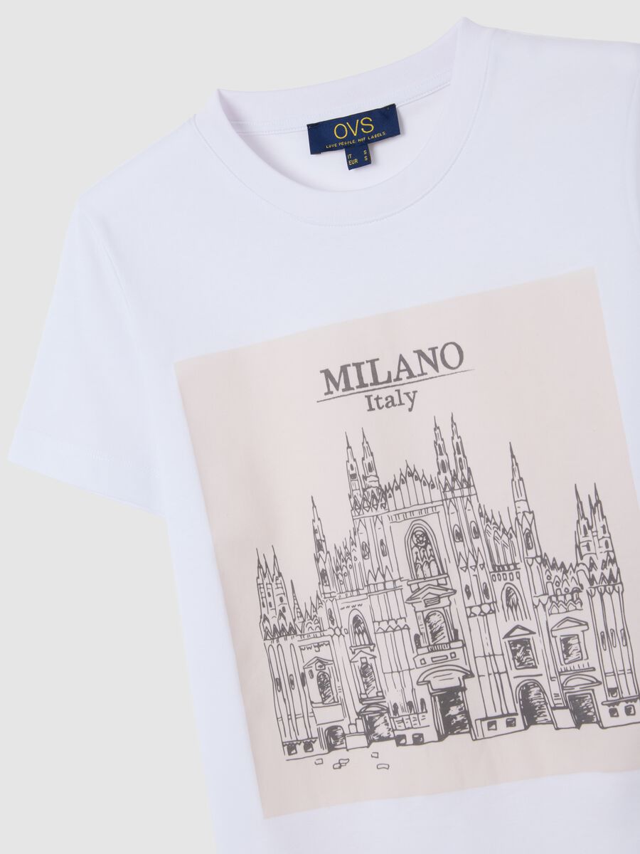 Women's pure cotton white T-shirt regular fit_5